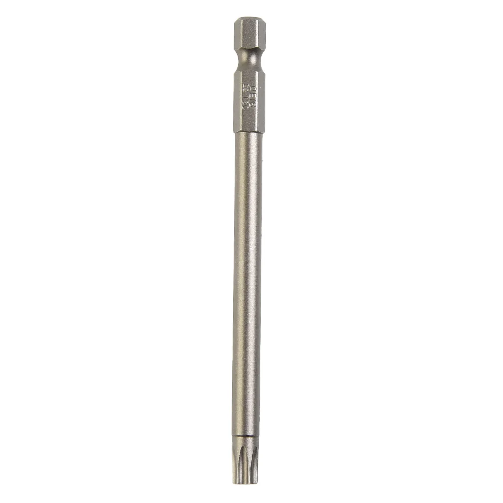 Sechskantschaft, Magnetkopf-Torx-Schraubendreher, Bit aus legiertem Stahl, 100 mm, T7/8/9/10/15/20/25/27/30/40, manipulationssicherer Stern für Sicherheit – Detail 23