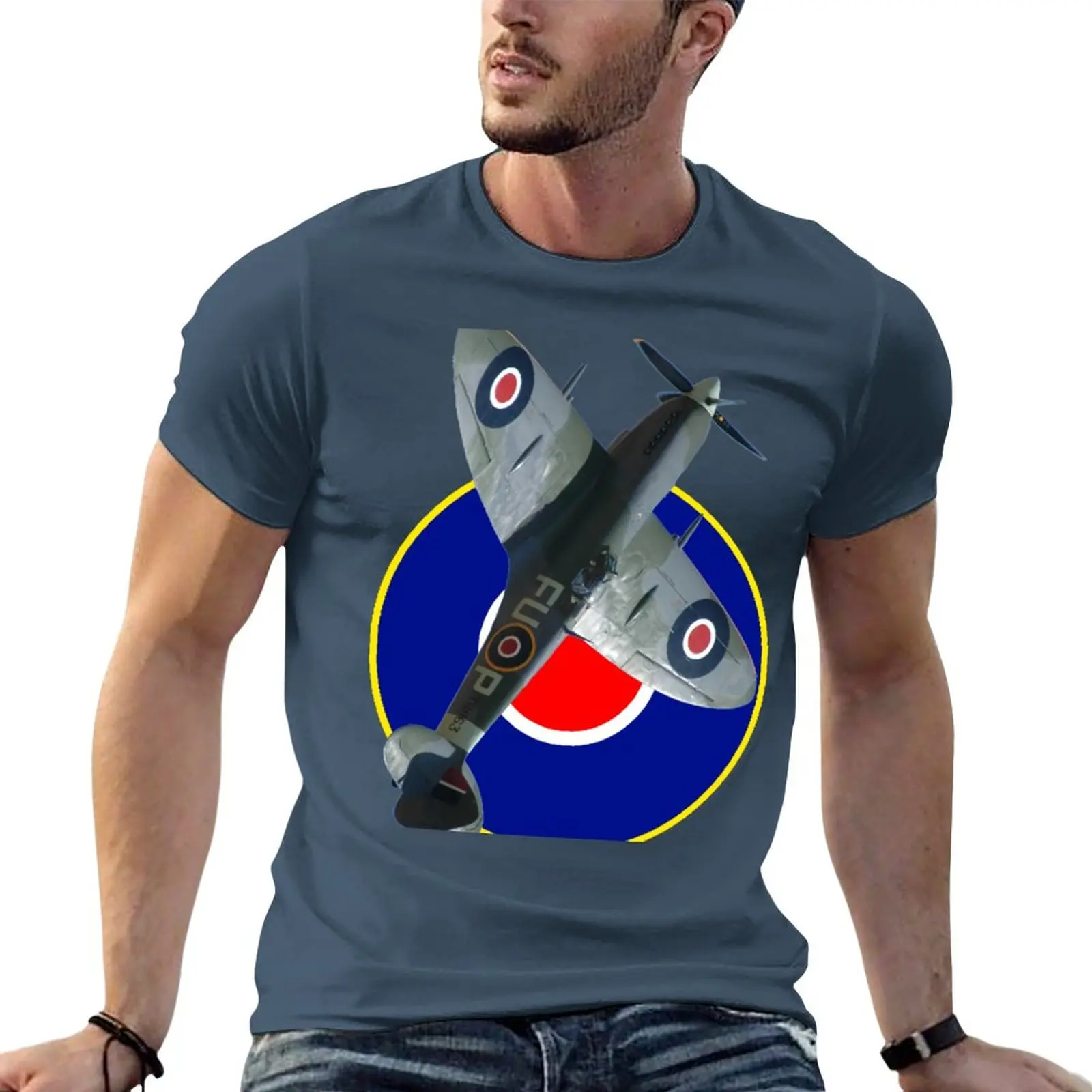 

Roundel Series - Spitfire VH-XVI Design T-Shirt funny t shirt T-shirt short anime clothes black t-shirts for men