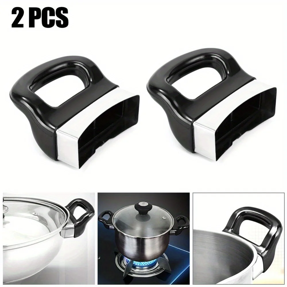 2Pcs Pot Side Handles For Pressure Pan Cooker Steamer Sauce Pot Ear Replacement Single Hole Short Side Handles
