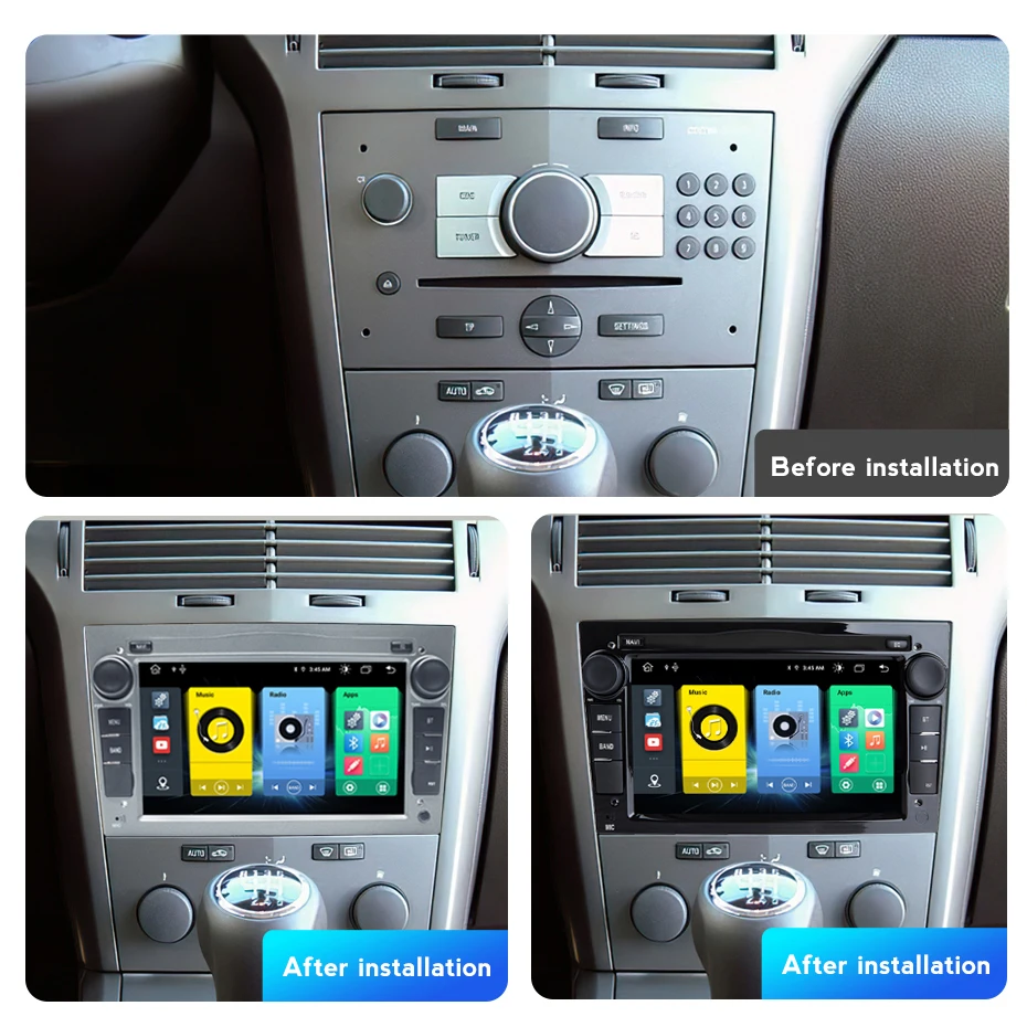 7''Android 12 Car Radio For Opel Corsa C Signum Vivaro Astra H Corsa D Zafira Tigra Stereo Player Multimedia Navigation System