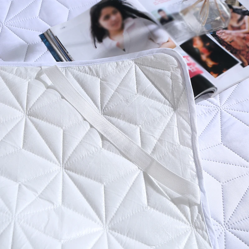 Waterproof Mattress Pad Cover Breathable Bed Cover Washable Bedspreads Healthy Bedspread On The Bed Fitted Double Bed Sheets 3