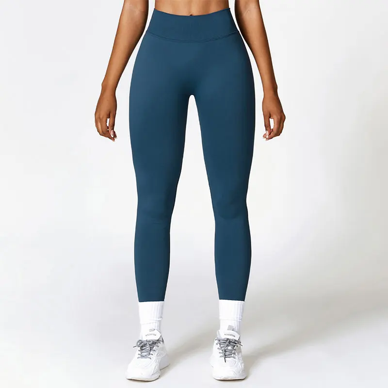 WDIRARA Women's Tummy Control Sheer High Waisted Leggings