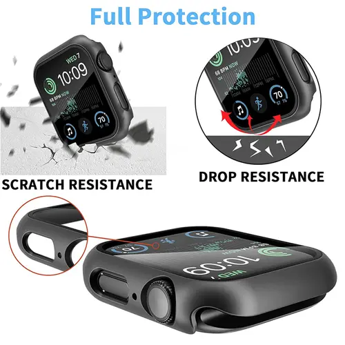 Glass+Cover For Apple Watch case 11 10 9 8 7 6 SE 5 Accessorie Screen Protector Apple iWatch serie 44mm 40mm 41mm 45mm 42mm 46mm - Image 3