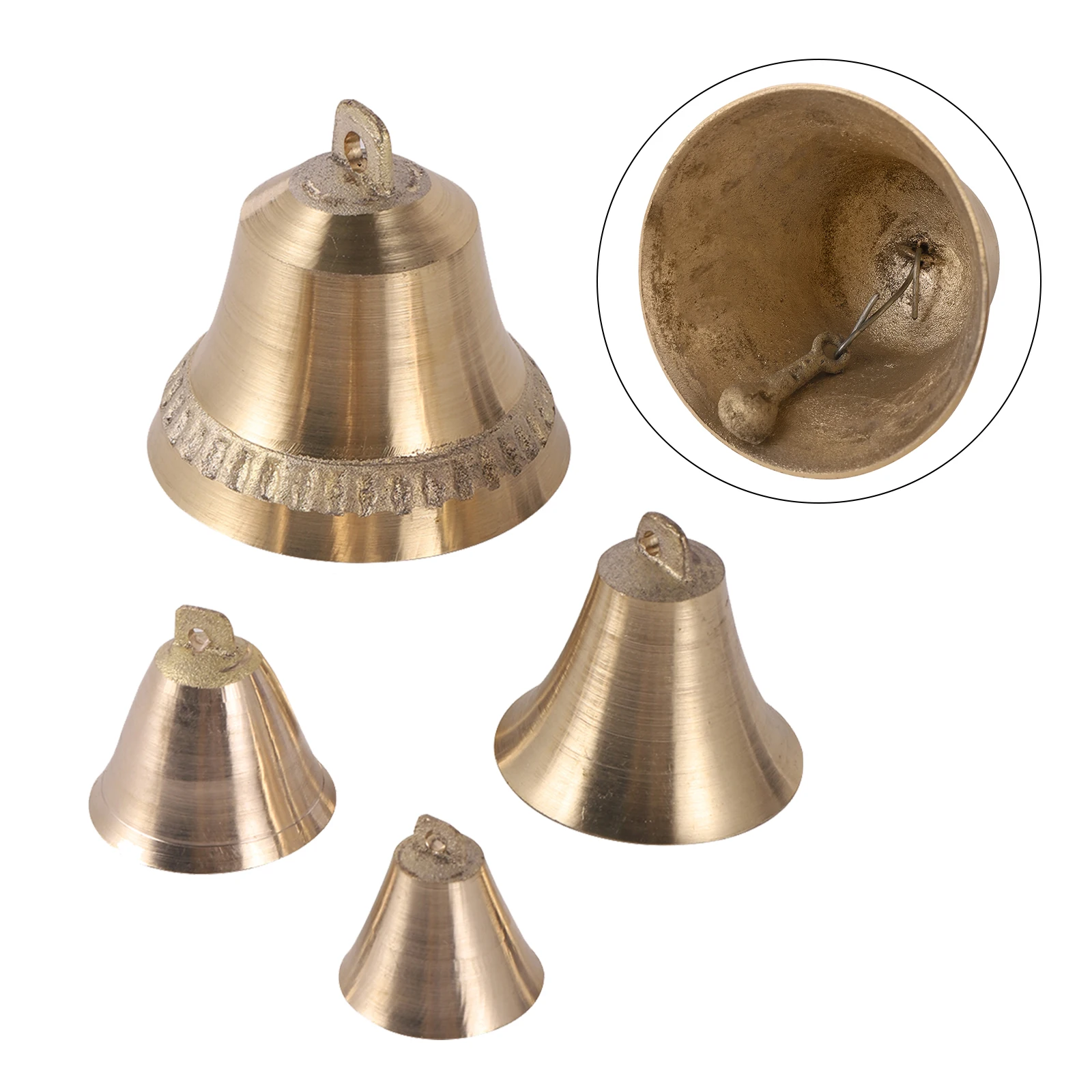 Sheep Brass Bell Livestock Cow Horse Dog Equipment Grazing Prevent Loss 1Pc
