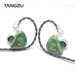 TANGZU WAN ER SG 10mm Dynamic Driver Unit IEM Microphone In Ear Earphone Detachable 0.78mm 2Pin Bass Vocal Music HIFI Earbud