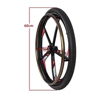 SilvertCreer-Roue Arrière de 24 Pouces pour Fauteuils Électriques 5
