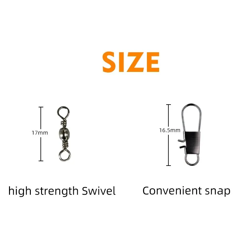 Anti Bite Steel Fishing Line 15cm-25cm Steel Wire Leader With Swivel Fishing Accessory Lead Core Leash Wire MEREDITH