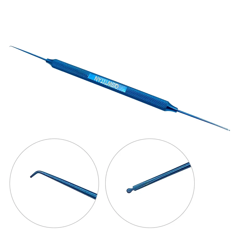 

Титановый офтальмологический инструмент Katzen Lasik с откидной крышкой и двойным кончиком, инструменты для тренировки