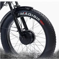 Tricycle électrique pour adultes, batterie amovible, portée de 65km, 750w, 48W, Transmission à 7 vitesses, 24 pouces, vélo électrique pour la neige et la graisse 5