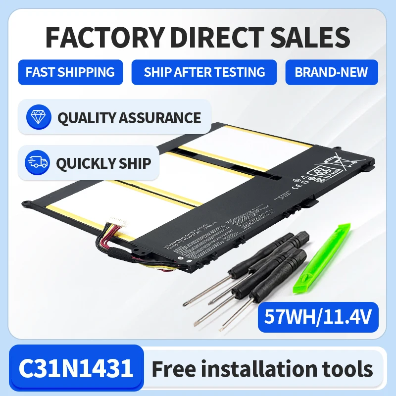 Somi 11.4V 57Wh Nuova Batteria Per Laptop C31N1431 Per Asus Eeebook E403S E403Sa E403Na E403N