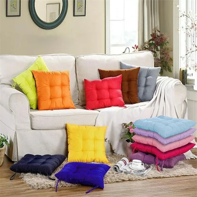 1 Piece Home Chair Seat Cushion Soft Chair Back Seat Pad Throw Pillow Floor  Cushion Decorative Sofa Pillow Office Sit Cushion - AliExpress