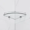 Hot Selling-Bathroom Shelves, Bathroom Glass Corner Shelf Triangle Wall Mounted ,Tempered Glass Shelf For Storing Shower Gel/Soa 6