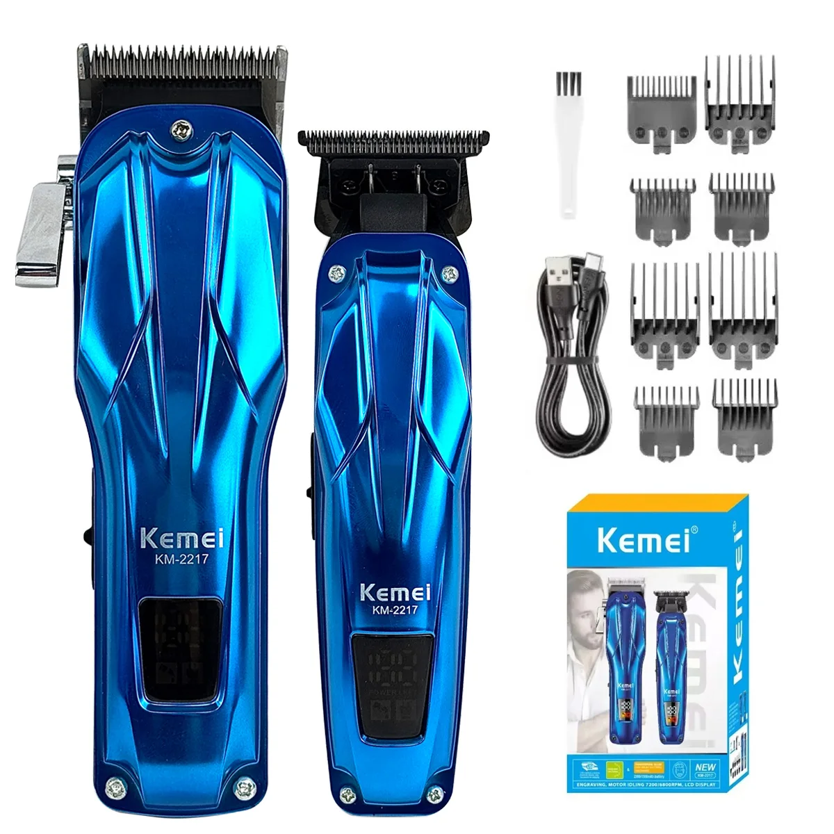 BRDCLIP KM-2217 Hair Clipper Professional Hair Trimmer Brushless Motor Haircut Machine Adjustable Electric Trimmer for Men