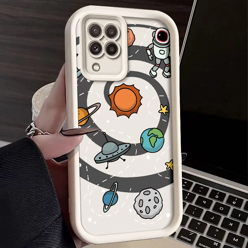 Astronaut Painted Silicone Anti-Drop Phone Case