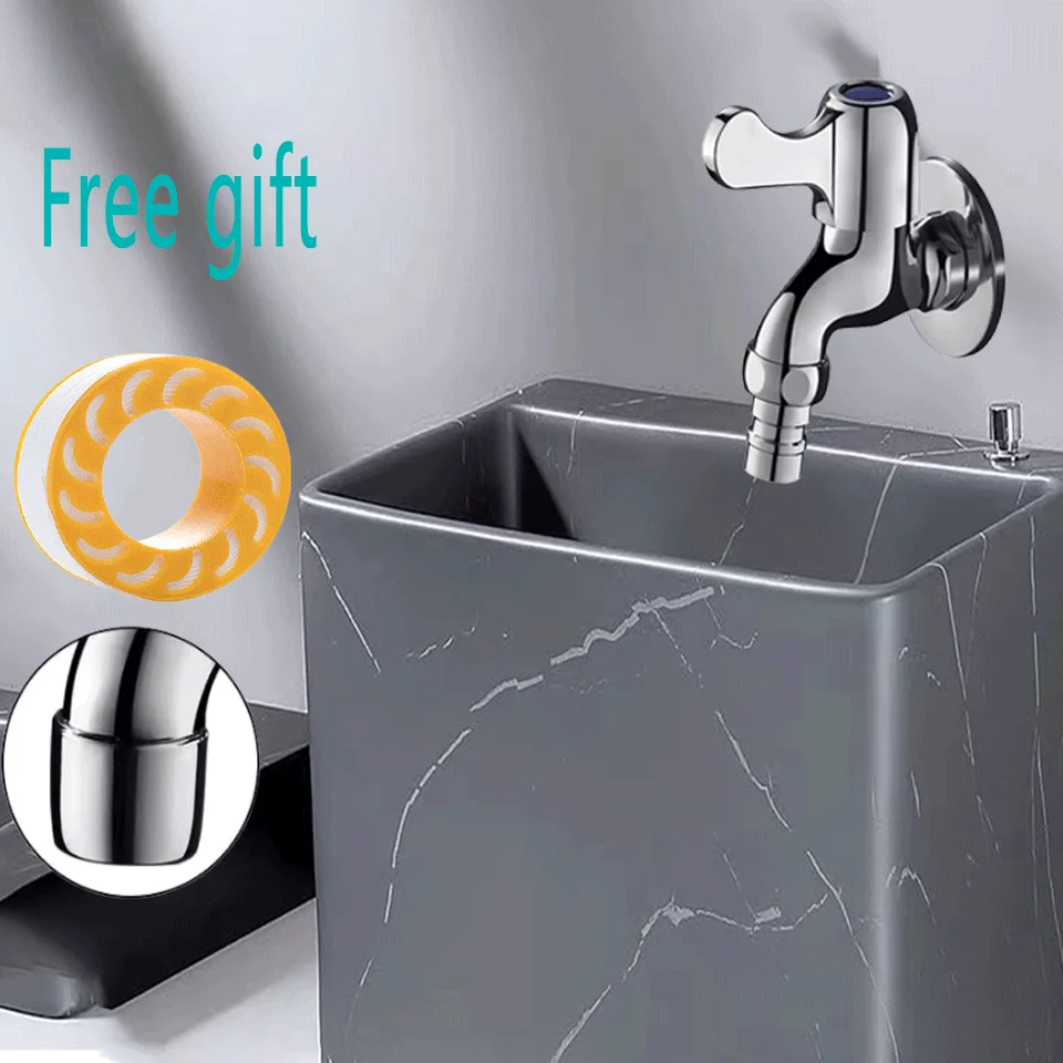 Washing Machine Faucet for Household G1/2 Single Cold Wall Mop Sink, Dedicated Outdoor Universal Faucet