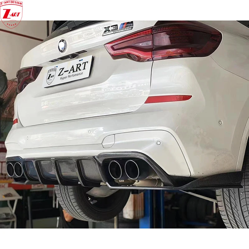 

Z-ART X3M Carbon Fiber Rear Lip for X4M Dry Carbon Fiber Rear Low Spoiler for F97 F98 Carbon Fiber Rear Diffuser for BMW X3M X4M