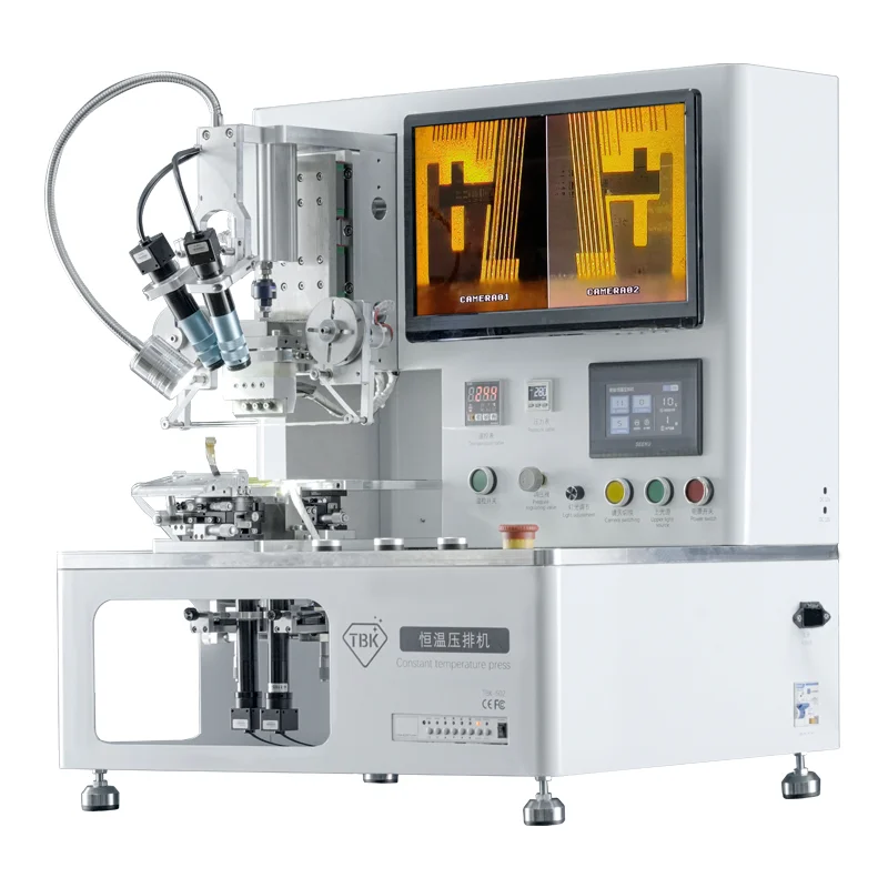 

TBK 502 COF Гибкая склеивающая машина для фотолампы зеленого/желтого/черного/дисплея/сенсорного кабеля, черный свет/ремонт изогнутого экрана