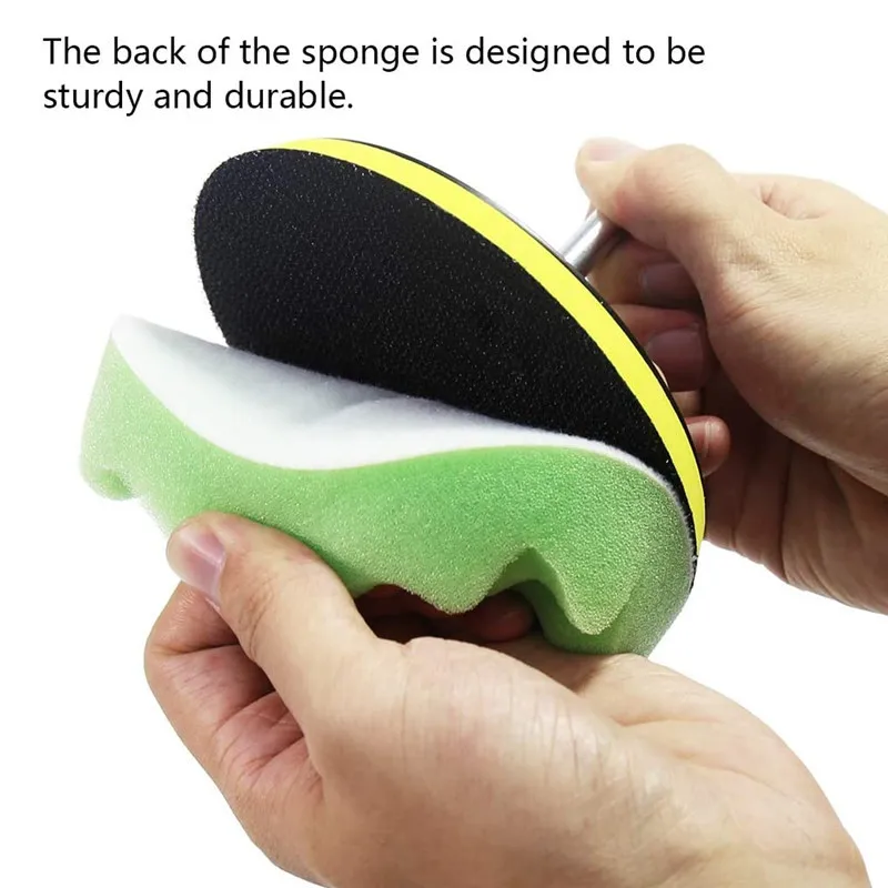 9Pcs 3Inch75MM Car Polishing Pads Kit Clean Sponge Waxing ing Pad M10 Thread Wool Ball Auto Backer Pad Car Repair Care car polishing pad,car polish pad,car polishing sponge,wool polishing pad,polishing sponge set,polishing wheel kit,wool polishing head