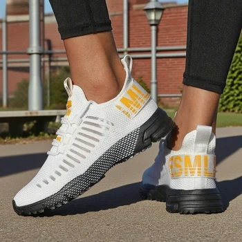 أحذية رياضية نسائية سريعة الجفاف تسمح بمرور الهواء ومريحة كلاسيكية شبكية كاجوال للجري مضادة للانزلاق ومقاومة للاهتراء أحذية مشي مسطحة 5
