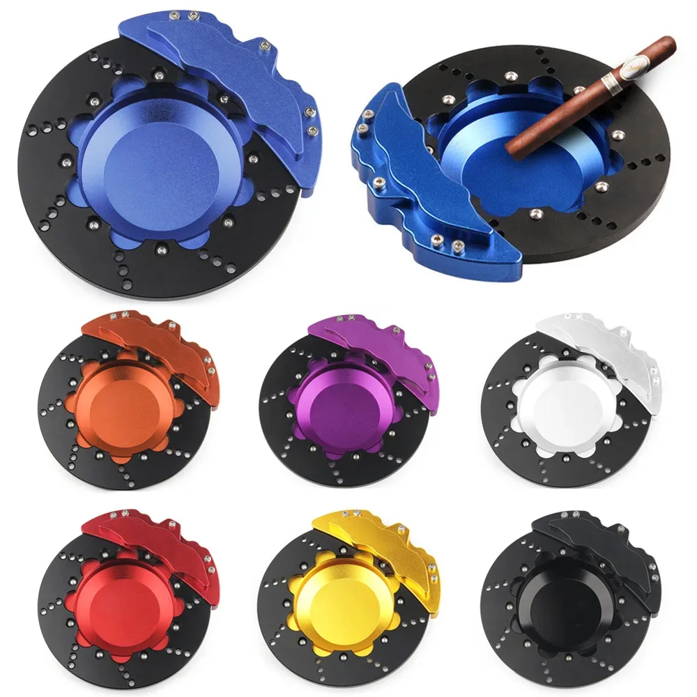 

Car Ashtray Universal Portable Cigarette Smoke Ashes Holder Box Aluminum Alloy Car Ashtray Easy Clean Car Modification Parts