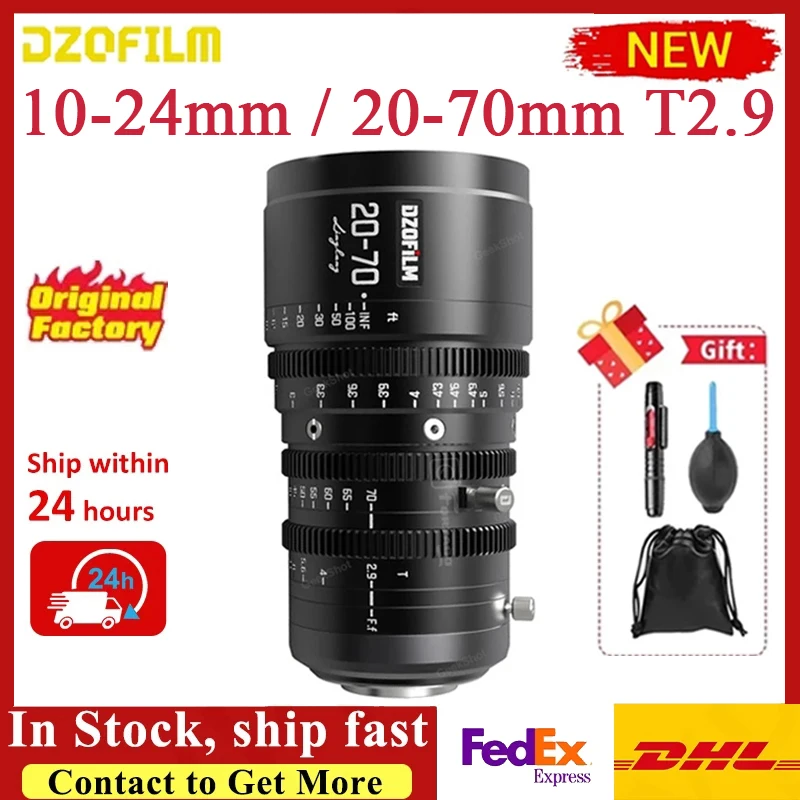 DZOFilm DZO Linglung 10-24mm 20-70mm T2.9 Parfocal Cine Lens for Micro