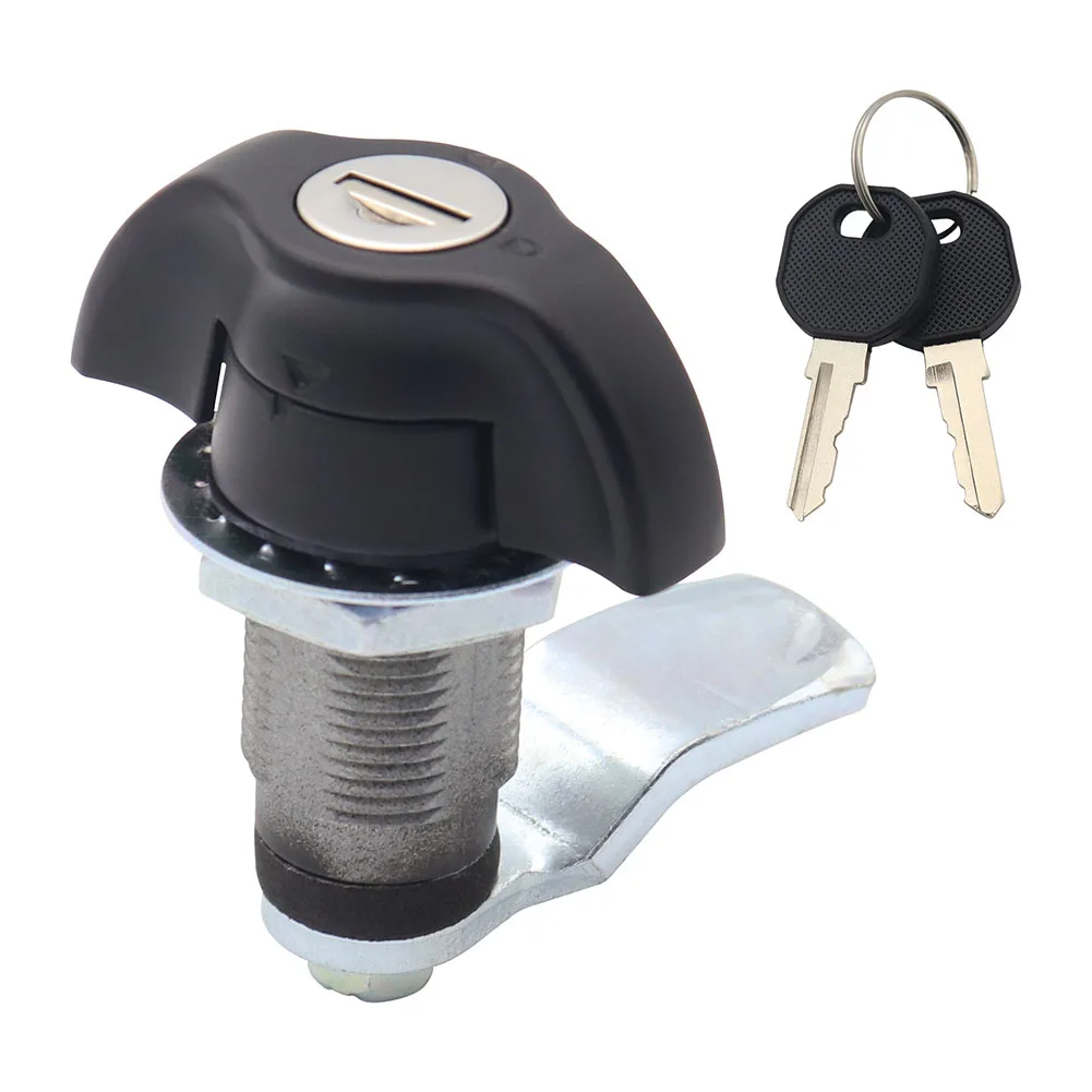 RV Cabin Door Lock Wing Shaped Handle Truck Cap Camper Trailer Cabinet Garage Door Lock Telescopic Function Zinc Alloy
