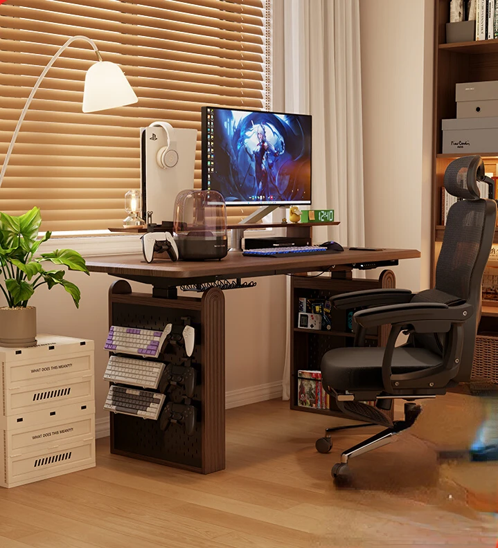 

Solid wood electric lifting intelligent computer desk