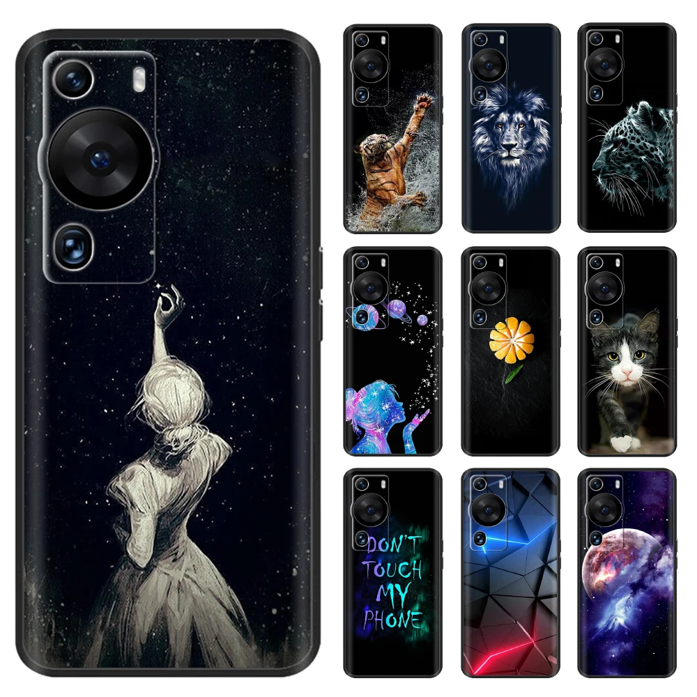 Per Huawei P60 Pro Custodia Morbida In Silicone Nero Custodia Antiurto Per Huawei P60 Pro Cover Posteriore P60 P 60 Pro Custodie Fundas Coque