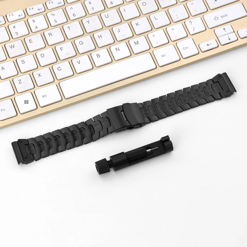 Premium QuickFit Stainless Steel Watch Band - 22/26mm Adjustable Strap