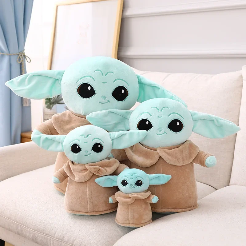 

Smiley face Yoda baby plush toy doll new ball battle around Yoda doll pillow