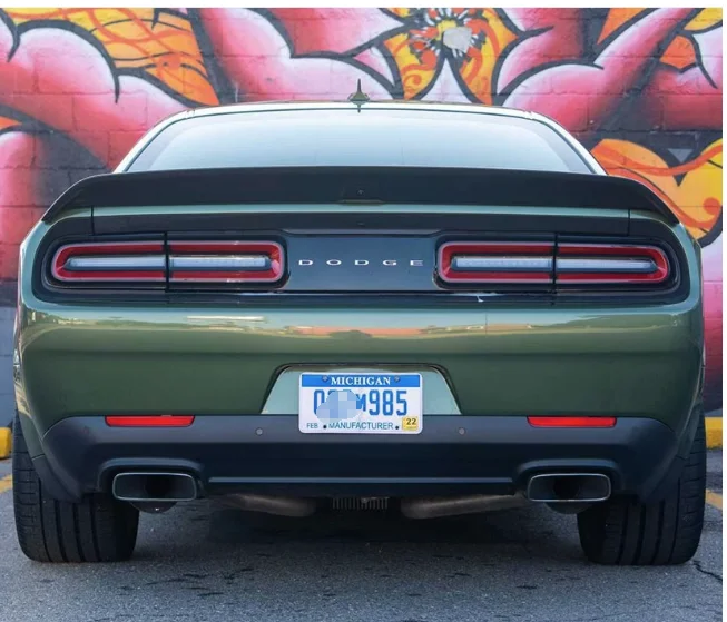 new style For DODGE Challenger Car Rear Lip Spoiler Wing Rear Trunk ...