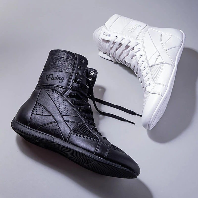 Professional Boxing Shoes for Men Black White Wrestling Boots Man Non-Slip Sports Shoes Mens Brand Fighting