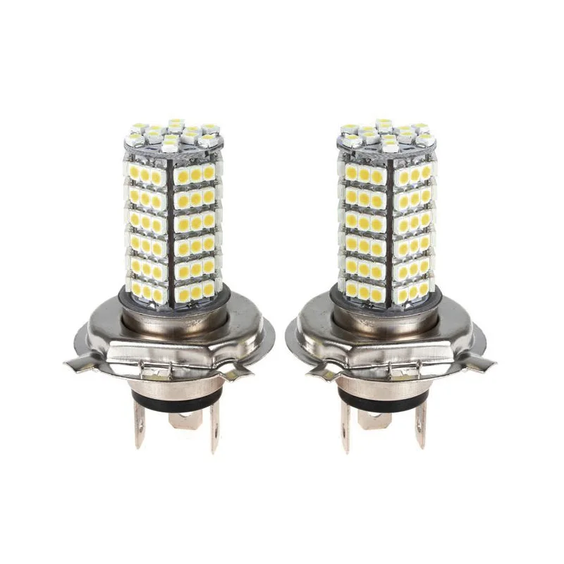 Promotion! 2X Car H4 120 LED 3528 SMD Xenon White Fog Headlight Head Bulb Light Lamp 12V |