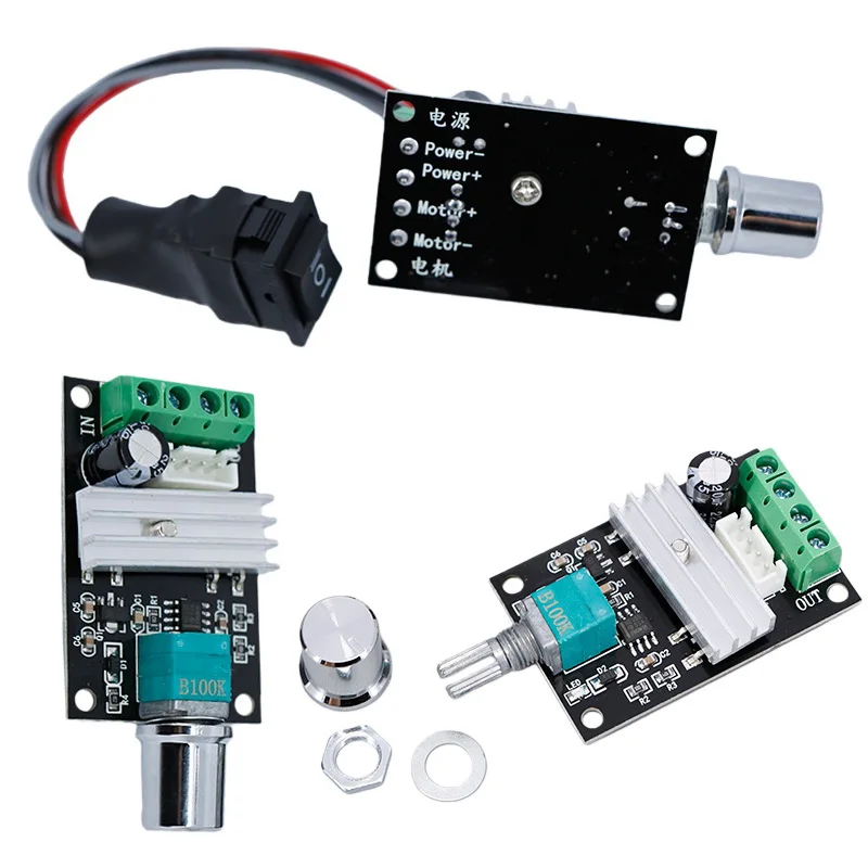 1PCS DC 6/12/24/28V 3A 80W DC 모터 속도 컨트롤러 PWM 속도 조절 가능 가역 스위치 1203BB DC 모터 드라이버 반전