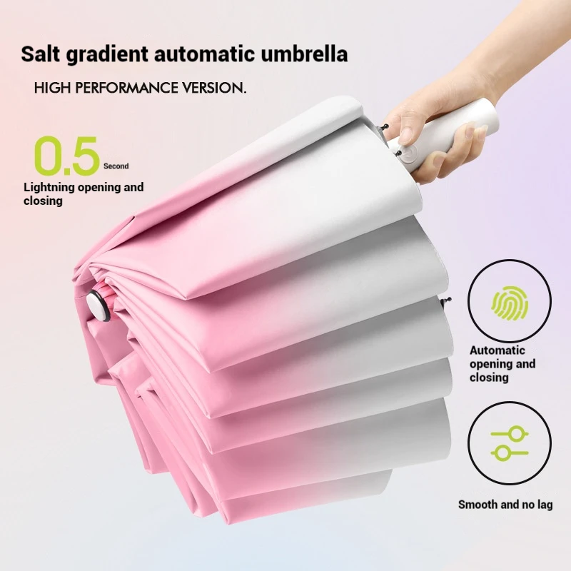 The 20 bone Gradient Small Fresh Umbrella, Super Sun Protection, Super Light, Can Be Carried Anywhere