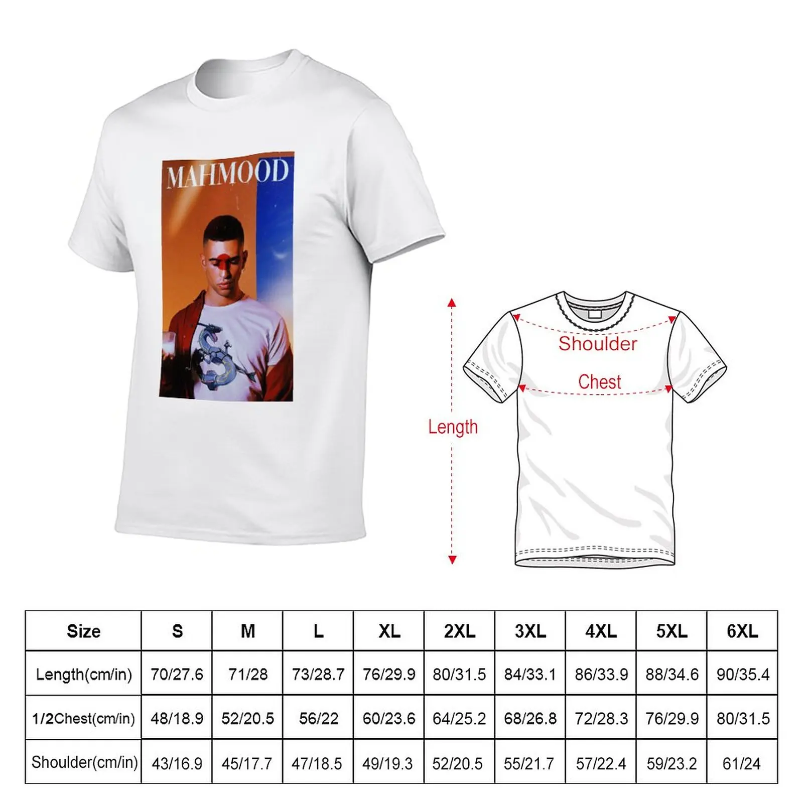 Nowy Mahmood (wersja 3) t-shirt T-Shirt w za dużym rozmiarze niestandardowe koszulki koszulki treningowe dla mężczyzn