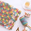 3-Pack 300g/10.58oz Soft & Durable Multicolor Dyed Gradient Cotton Acrylic Blend Yarn for Knitting, Crocheting Sweaters, Scarfs 5