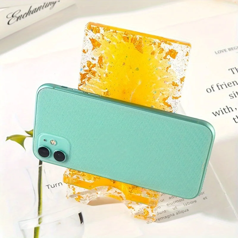 1set Phone Stand Resin Mold Mobile Phone Holder Epoxy Casting Moulds For DIY Craft
