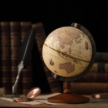 Wooden Vintage World Globe 1