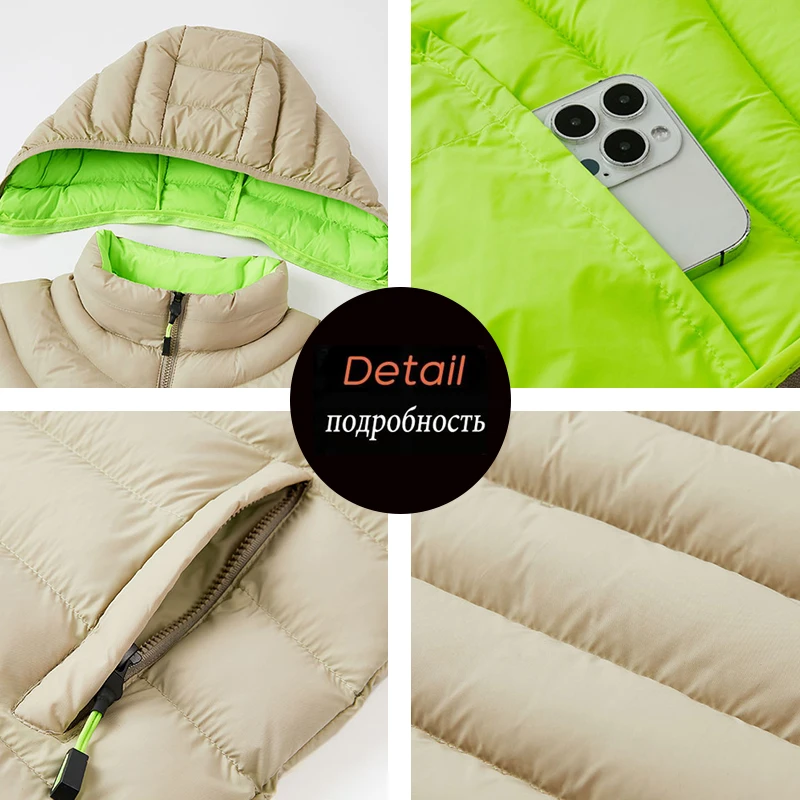 Winter Men Windproof Hooded Padded Casual Parkas Coats Man Detachable Hat Thick Outwear Parka Male Overcoat Sport Outdoor Jacket