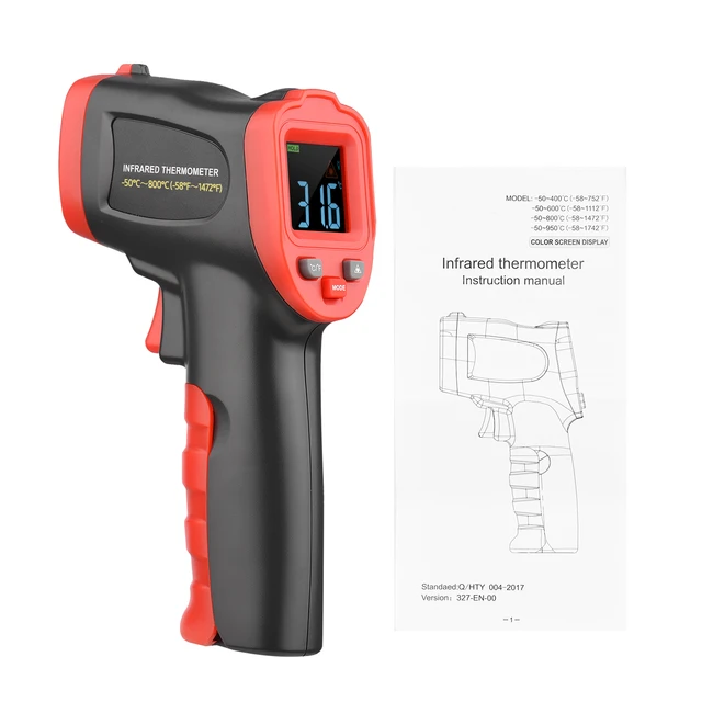 Thermomètre Laser infrarouge-50 ℃ ~ 950 ℃ /-58 ℉ ~ 1742 ℉, sans Contact,  testeur de température numérique, pistolet pyromètre pour la cuisine -  AliExpress