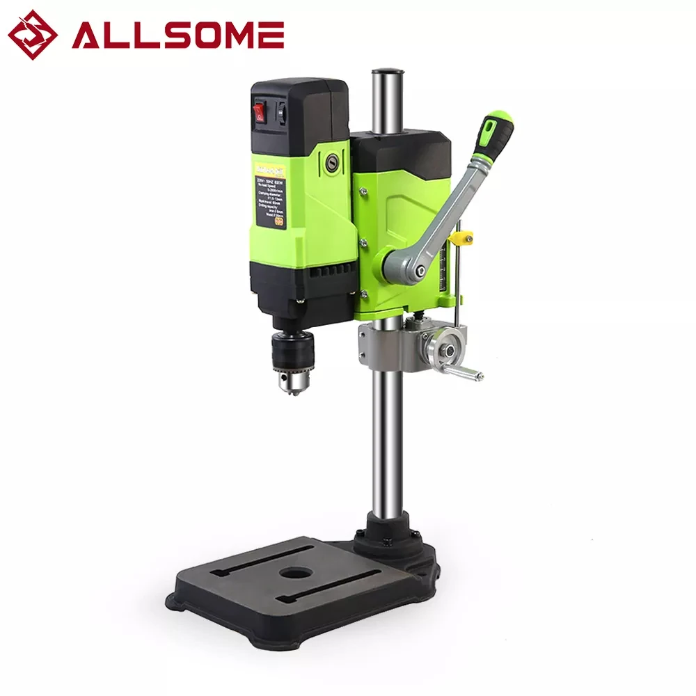 ALLSOME BG-5167 Bench Drill Press,Variable Speed Benchtop Drill Machine,6-Speed,Green garden bench 100 cm cast aluminium green