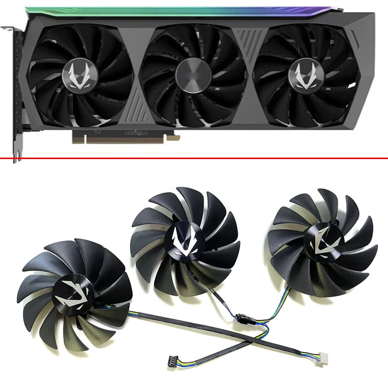 Novo 87mm ga92s2u 4pin gpu cooler fan rtx3080 para zotac geforce rtx