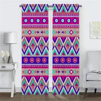 Aztec Curtains Child Room Shades Blackout Curtain for Room 2 Panel Tulle for Bedroom Partition Home Interior Curtains Living 2