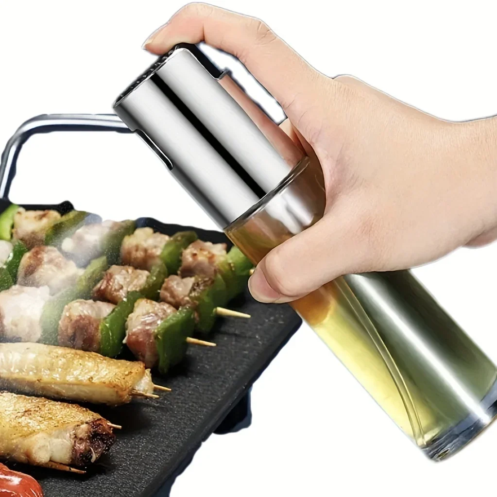 Spray Bottle, Pressure Atomized Spray Pot, Olive Oil Bottle, Barbecue Oil Pot Seasoning Bottle Outdoor Barbecue Kitchenware