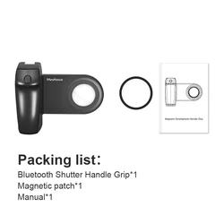 Magnetic MagSafe Phone Hand Grip with Bluetooth Remote & Tripod Mount (Phone Grip)