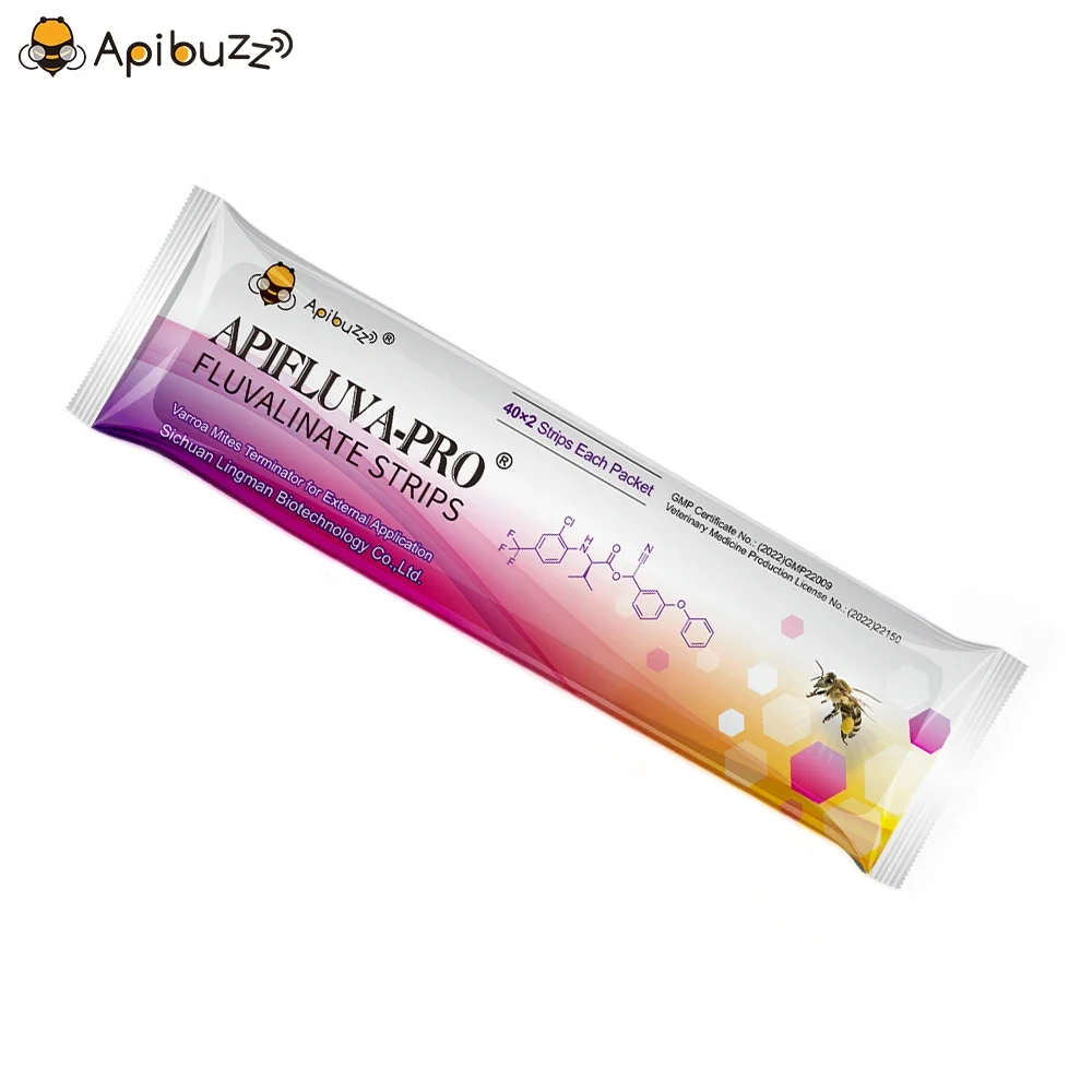 Apibuzz APIFLUVA-PRO Varroa Strips - Varroa Bees Treatment - Beekeeping Supplies & Bee Accessories - Apiculture Equipment