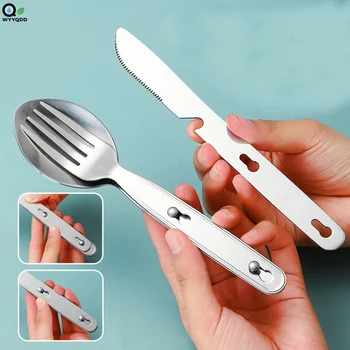 Stainless Steel Folding Camping Cutlery 1