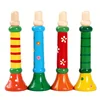 Children's Colorful Intellectual Development Vocal Novelty Puzzle Toys Wooden Horn Whistle Musical Instrument Interest Training 5