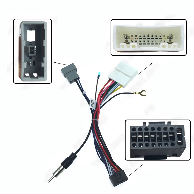 

16-Pin Car Stereo Audio Head Unit Harness Power Adapter Cable For Nissan OEM Car Radio